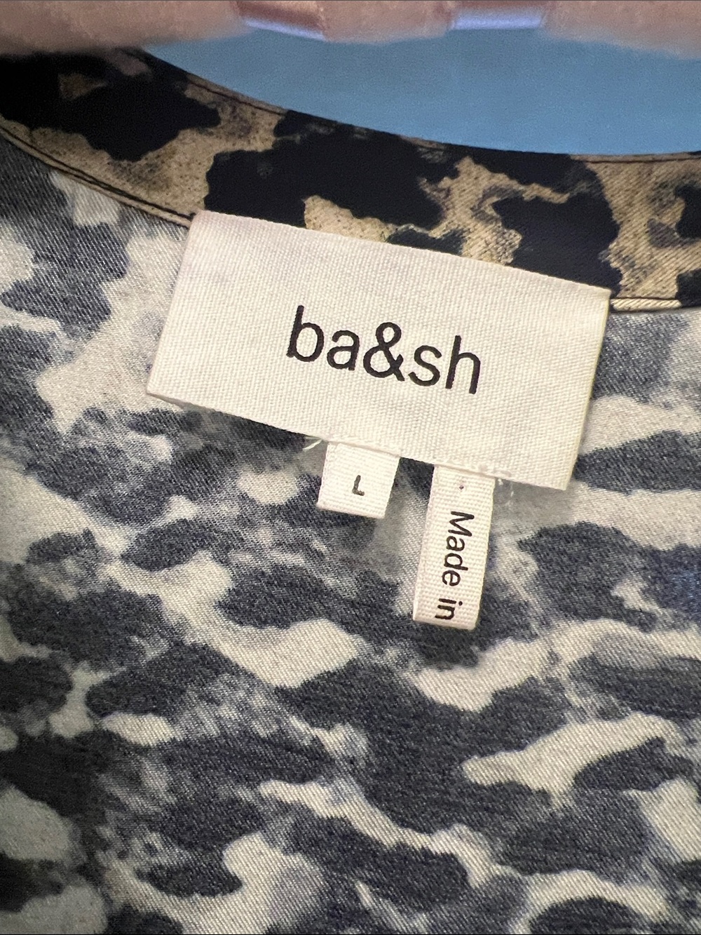 Ba&Sh Raglan Sleeve Maxi Dress in Navy and Cream - Picture 7 of 8